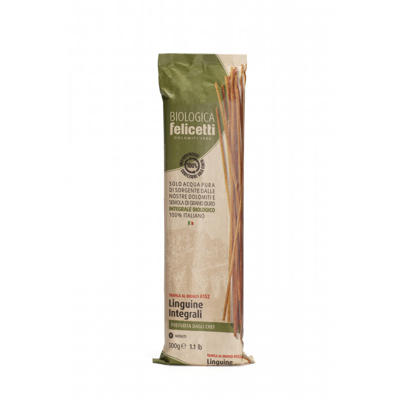 Pasta biologica integrale Felicetti linguine n.6152 – sacchetti carta da 500 grammi