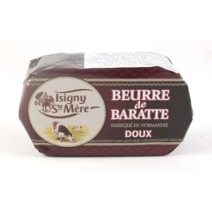 Burro “de Baratte” francese naturale (doux) della Normandia, 250 gr – Coopérative Isigny Sainte Mère