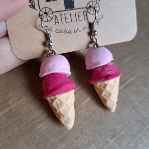 Orecchini gelatini fragola