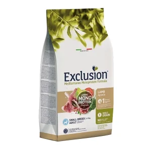 Crocchette per Cani Adulti Monoproteiche Exclusion Mediterraneo Taglia Piccola Gusto Agnello 7kg