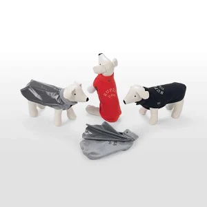 Maglioncino per Cani con Impermeabile Dog Line Assen Colore Grigio Taglia 33