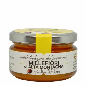 Apicoltura Vallera | Miele Millefiori di Alta Montagna Bio 250 g