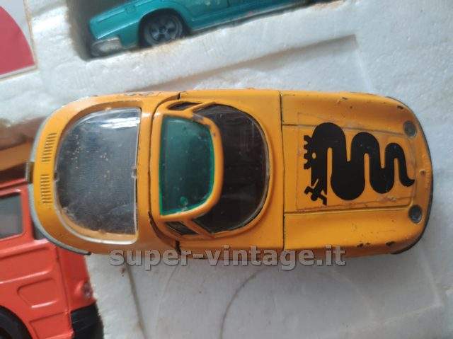 POLITOYS POLISTIL – LANCIA – ESAGAMMA PORTAUTO – CAR TRANSPORTER – WITH 4 CARS - immagine 7